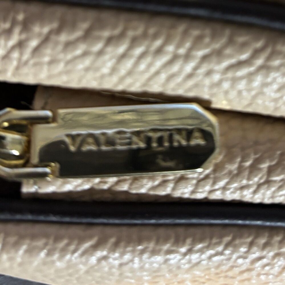 Valentina Made in Italy Genuine Leather Mini Backpack Shoulder Bag Beige - Picture 9 of 10